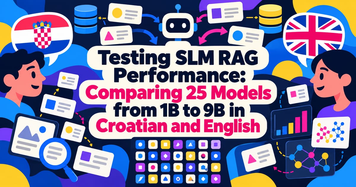 SLMのRAG性能を検証してみた。1B〜9Bの25モデルをクロアチア語と英語で比べた