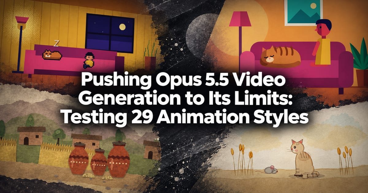 Opus 5.5の動画生成の限界に挑んでみた——29種類のアニメーション表現を一気に検証